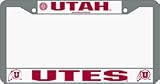 Utah Utes Chrome License Plate Frame **