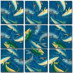 Deep Sea Fish Scramble Squares Puzzle 9pc