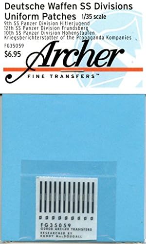 Archer 1:35 Deutsche Waffen-SS Division Uniform Patches WWII #FG35059
