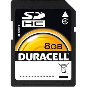 Duracell - DU-SD-8192-C - Carte m�moire SDHC - Class 4 - 8 Go