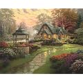 Schmidt Spiele 58463 - Thomas Kinkade, Haus mit Brunnen, 1.000 teile