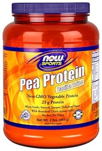 Now Foods Pea Protein Supplement, Vanilla Toffee, 2.39 Pound