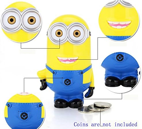 3pcs 3D Minions Cartoon Figures Piggy Bank Saving Pot Money Box Christmas Children Kid Gift Toy
