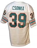 Larry Csonka Autographed/Hand Signed Custom White Jersey with HOF 87 Inscription
