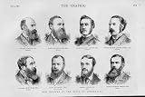 12 NEW MEMBERS HOUSE COMMONS 1880 Antique Print