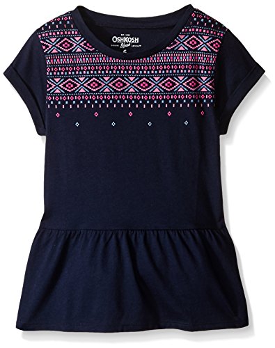 OshKosh B'gosh Little Girls' Embroidered Peplum Top (Toddler/Kid)