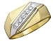 Men's Diamond Ring 1/5 Carat (ctw) in Yellow Gold