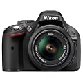 Nikon D5200 SLR-Digitalkamera (24,1 Megapixel, 7,6 cm (3 Zoll) TFT-Display, Full HD, HDMI) Kit inkl. AF-S DX 18-55 mm VR Objektiv schwarz