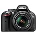 Nikon D5200 SLR-Digitalkamera (24,1 Megapixel, 7,6 cm (3 Zoll) TFT-Display, Full HD, HDMI) Kit inkl. AF-S DX 18-55 mm VR Objektiv schwarz