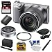 Sony NEX-5R NEX5R, NEX5RKS, NEX5RK NEX-5RK/S nex 16.1 MP Compact Interchangeable Lens Digital Camera with 18-55mm Lens and 3-Inch LCD in Silver + Sony SEL16F28 16mm f/2.8 Wide-Angle Lens + Sony 32GB Class 10 SD Card + Sony Camera Case + Extra Sony NPFW50 Battery Pack + Tiffen 49mm Filter + Accessory Kit