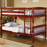 Traditional Twin Over Twin Bunk Bed