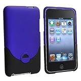 2Tone Rubberized HARD CASE Compatible With Apple® iPod touch® ITOUCH 2nd 3rd GEN 2G/3G 8GB, 16GB, 32GB, 64GB (Blue + Black)