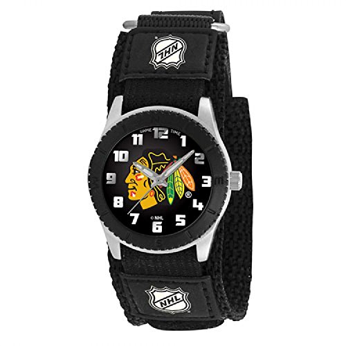 CHICAGO BLACKHAWKS NHL KIDS ROOKIE SERIES WATCH (BLACK)