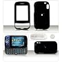 PCMICROSTORE Brand HTC Wing Herald P4350 PDA Smartphone Premium Solid Black Snap-On Crystal Case Cover with Removable Belt Clip