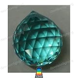 Swarovski Strass Antique Green Crystal Ball With Lazer Logo Etched 40mm