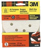 3M 9147DC-NA 5-Inch Quick Change Hook & Loop 8 Hole Medium Grit Sanding Disc