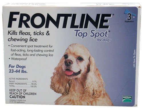 FRONTLINE Top Spot Dog Flea Control 23-44 lbs Blue 3 Month