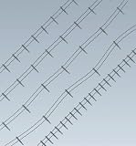 H0 FA IRON FENCE WITH CEMENT POLES