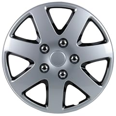 Unitec 75188 Premium- Radzierblenden 4er- Satz Melbourne, schwarz + silber 40,6 cm (16 Zoll)