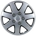 Unitec 75187 Premium- Radzierblenden 4er- Satz Melbourne, schwarz + silber 38,1 cm (15 Zoll)