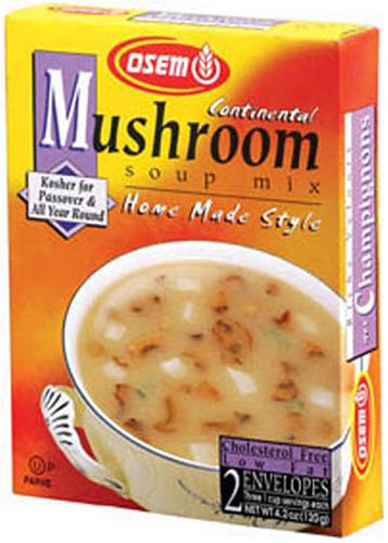 Osem Continental Mushroom, 2-Count Envelopes, 4.2-Ounce Boxes (Pack of 24) by Osem