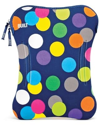 BUILT 12-13-Inch Neoprene Laptop Sleeve, Scatter Dot