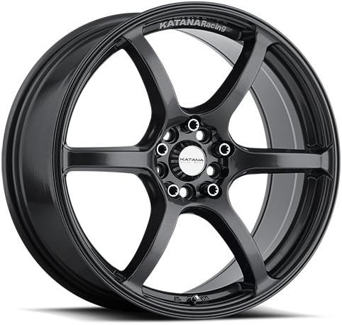 18x8 Katana KR17 Matte Black wheels rims (40 offset, 5X100/114.3)