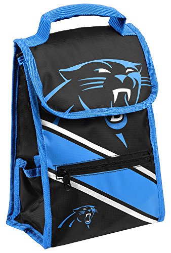 Forever Collectibles NFL Football Convertible Cooler Lunch Bag with External Zipper Pouch