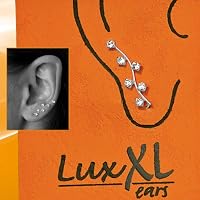 ''ears'' Silberohrring ''Crystal Line''