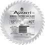 Freud TK306 Avanti 10-Inch 40-Tooth ATB Thin Kerf Finishing Saw Blade with 5/8-Inch Arbor