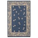 Paisley Floral Patio Rug - Blue (43x67")