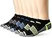 Saucony Men's Triangle 6 Pairs Performance Low-Cut Socks, Black, Shoe Size: 8-12