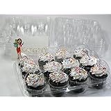Katgely Cupcake Boxes Cupcake Containers, 12 Pack Cupcake Containers, Set of 30