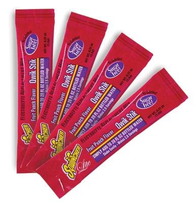 Tools: Sqwincher Lite RASPBERRY Qwik Stik Pouch    50 ct 