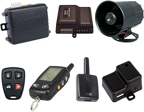 Megalarm - MEGA2550RS - Long Range 2-Way LCD Paging Remote Start And Car Alarm Security System With Keyless Entry