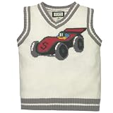 car sweater vest(milk 3t)