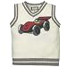Baby : car sweater vest(milk 4t)