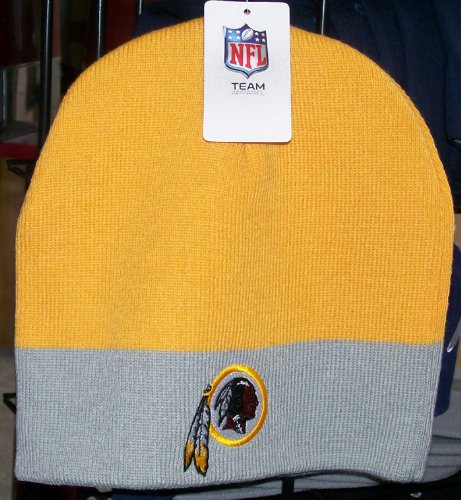 Washington Redskins Two Tone Beanie Skull Cap Hat