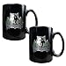 Minnesota Timberwolves NBA 2pc Black Ceramic Mug Set - Primary Logo by Great American Products