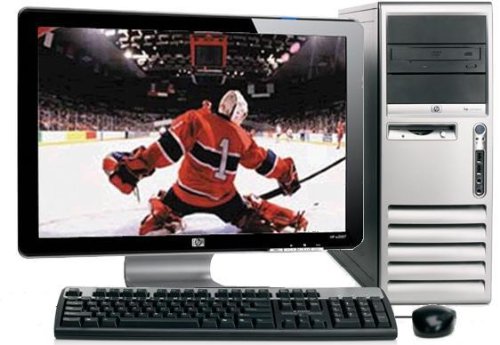 Fast HP DC7600 Desktop Computer Tower Pentium 4 HT 3.4Ghz 1gb 160gb DVD/CDRW HP 20 LCD Keyboard/Mouse/Recovery CD included
