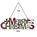 Hoople Christmas Tree Decoration Christmas Wall Hanging Sign Santa Claus Door Plate
