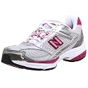 New Balance Women's WR768 Running Shoe,White/Pink,6 B