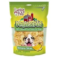 Loving Pets Vegitopia Banana Slices Dog Treats, 5-Ounces