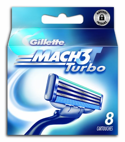 Gillette - 80201232 - Mach3 Turbo - Pack de 8 Lames