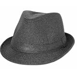 Sakkas Herringbone Unisex Structured Wool Blend Fedora Hat