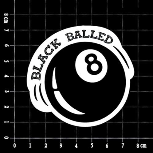 #8 Black Balled Ball Snooker Pool Billards Logo Classic Original Decal Stickers