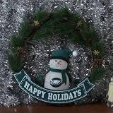 Philadelphia Eagles Snowman LED Wreath