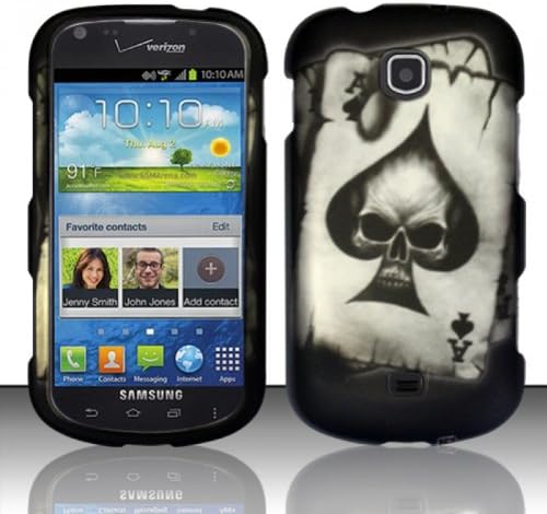 Black Skull Poker Hard Cover Case for Samsung Galaxy Stellar SCH-i200