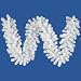 9' x 12" Crystal White Artificial Spruce Christmas Garland - Unlit