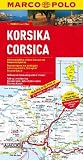 MARCO POLO Karten 1:150.000 Korsika: Mit landwirtschaftlich sch�nen Strecken und Sehensw�rdigkeiten. �bersichtskarte zum Ausklappen, Entfernungstabelle, Ortsregister, Cityplan Ajaccio title=